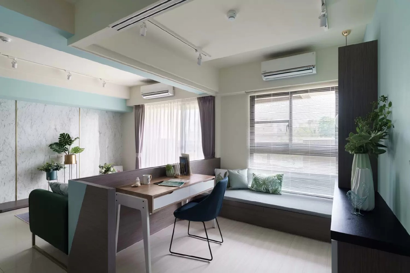 現(xiàn)代北歐風格效果圖賞析 漸變藍的純凈空間 現(xiàn)代北歐風格效果圖賞析 漸變藍的純凈空間