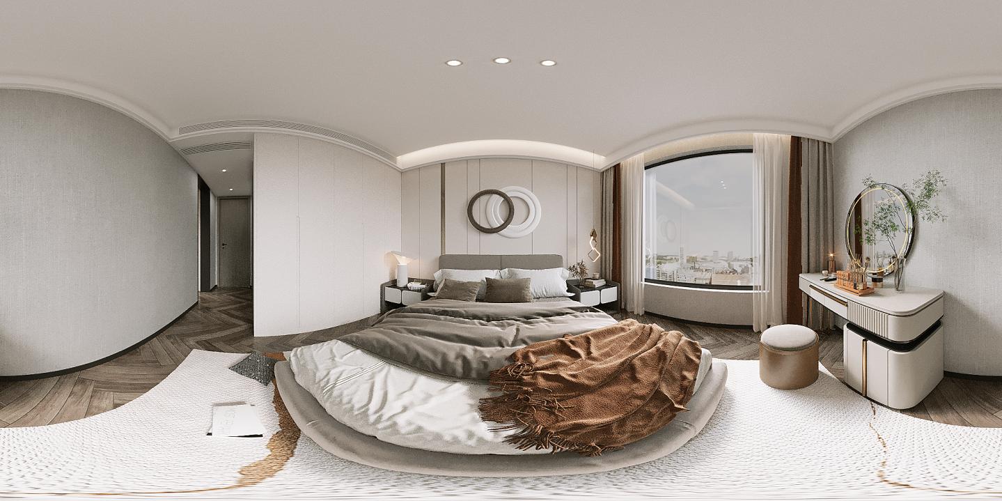 龍湖九里晴川-現(xiàn)代簡約-臥室設(shè)計(jì)效果圖