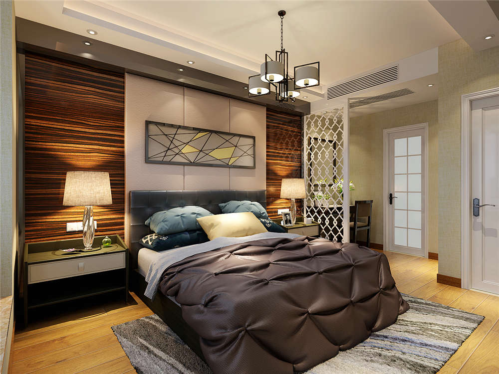 龍湖九里晴川-現(xiàn)代簡約-臥室設(shè)計效果圖